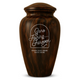 Human Cremation Urn - 200 Cubic Inch - Ingrained Wood Style Finish | Fisherman Tribute