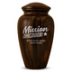 Human Cremation Urn - 200 Cubic Inch - Ingrained Wood Style Finish | Fantasy Memorial