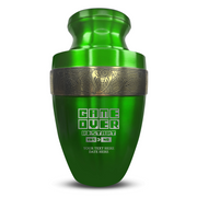 Custom Aluminum Human Urn - Funny Gaming Design - Elite Collection with Gold Inlay - 200 Cubic Inch