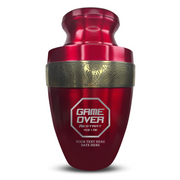 Custom Aluminum Human Urn - Funny Gaming Design - Elite Collection with Gold Inlay - 200 Cubic Inch