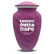 Custom Human Urns - Soft Whisper Collection - Just Funny Design - Distressed Finish - 200 Cubic Inch