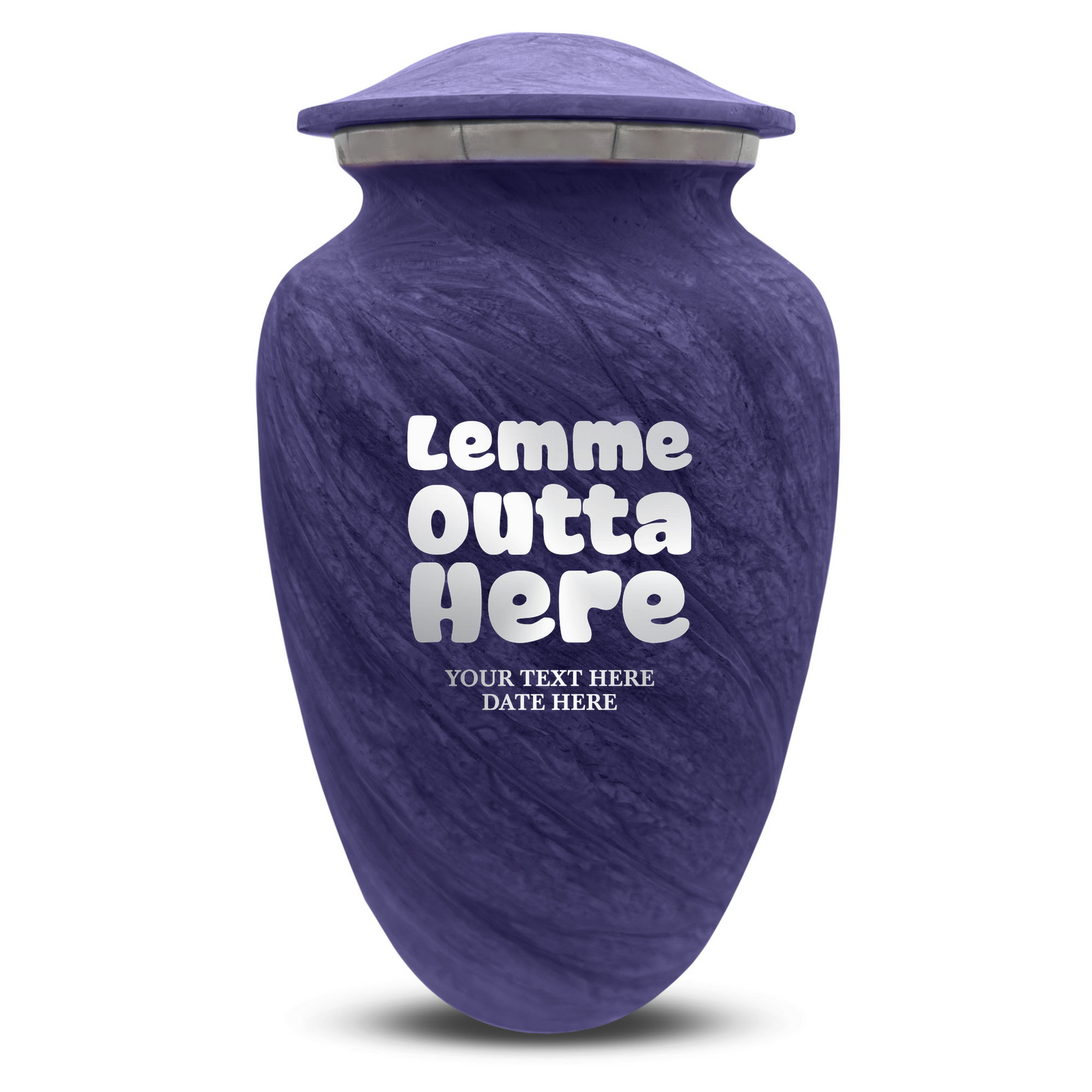 Custom Human Urns - Soft Whisper Collection - Just Funny Design - Distressed Finish - 200 Cubic Inch