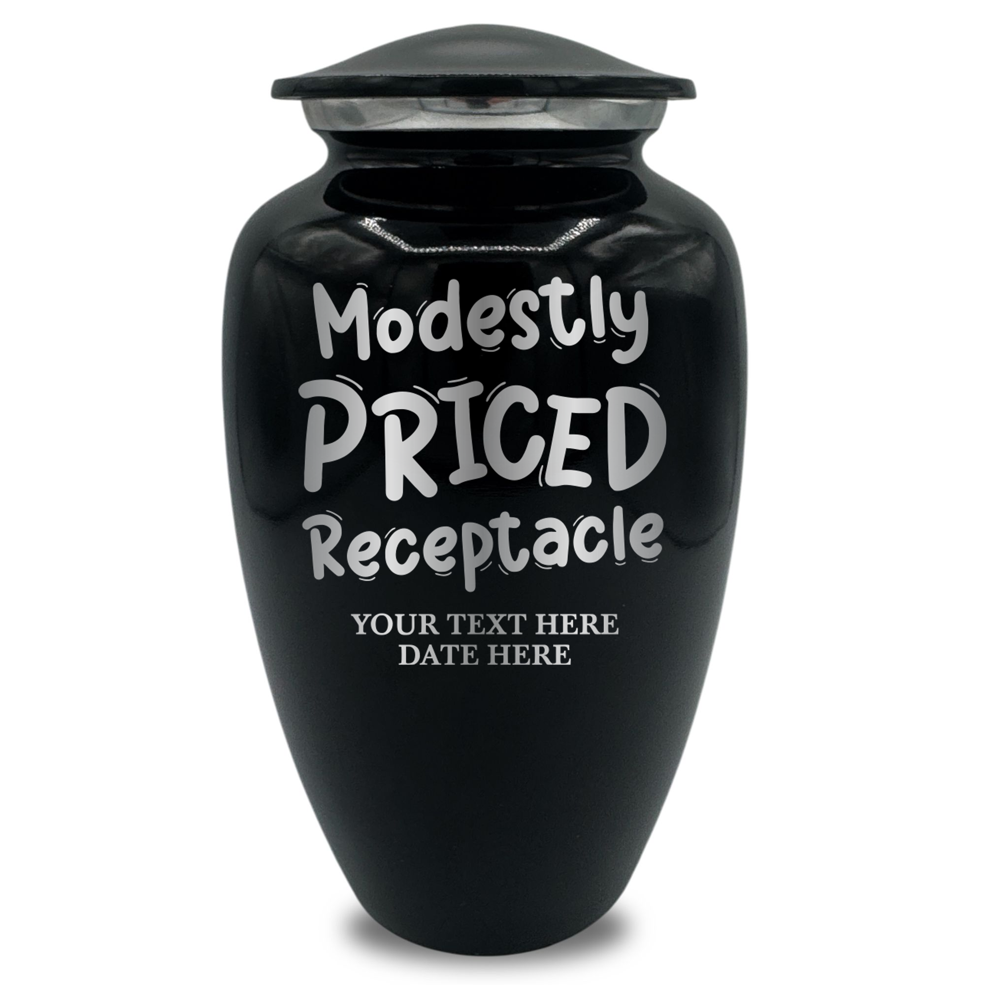 Splendor Human Cremation Urn - 200 Cubic Inch Capacity - Metal | Funny Pop Culture Collection