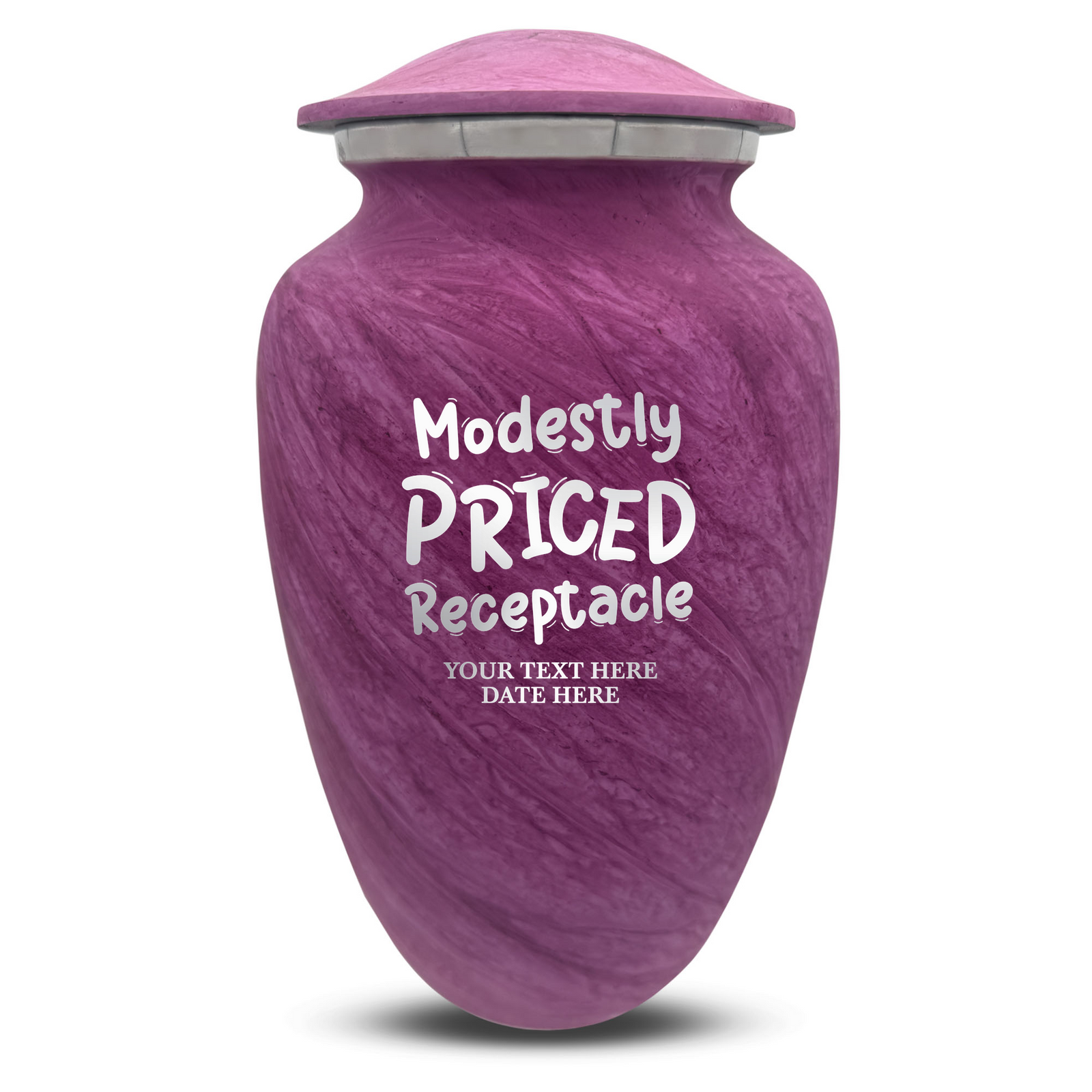 Custom Human Urns - Soft Whisper Collection - Funny TV Design - Distressed Finish - 200 Cubic Inch