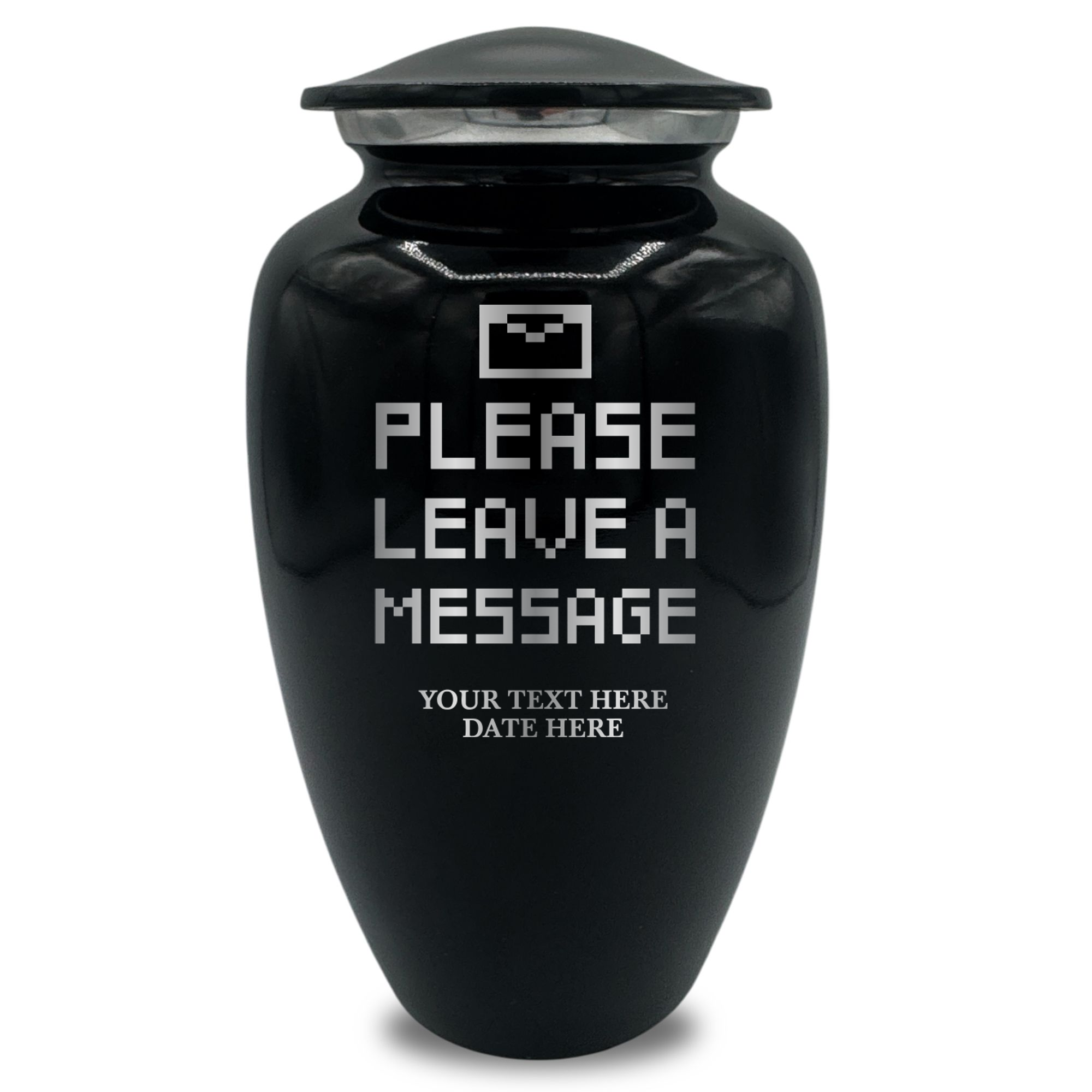 Splendor Human Cremation Urn - 200 Cubic Inch Capacity - Metal | Office Humor