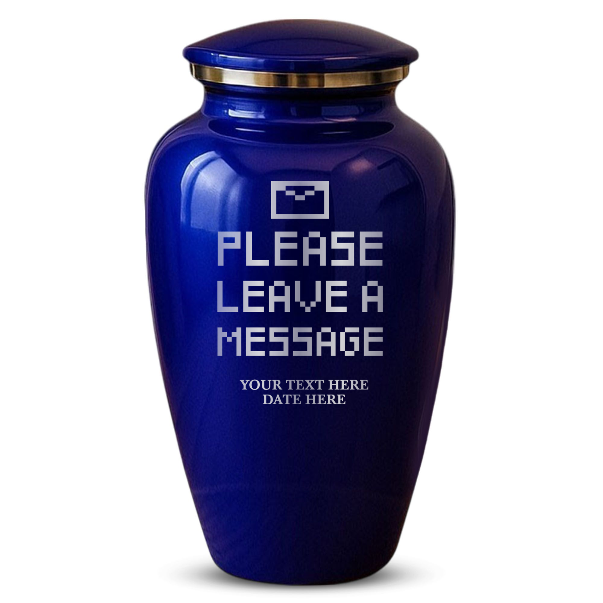 Splendor Human Cremation Urn - 200 Cubic Inch Capacity - Metal | Office Humor