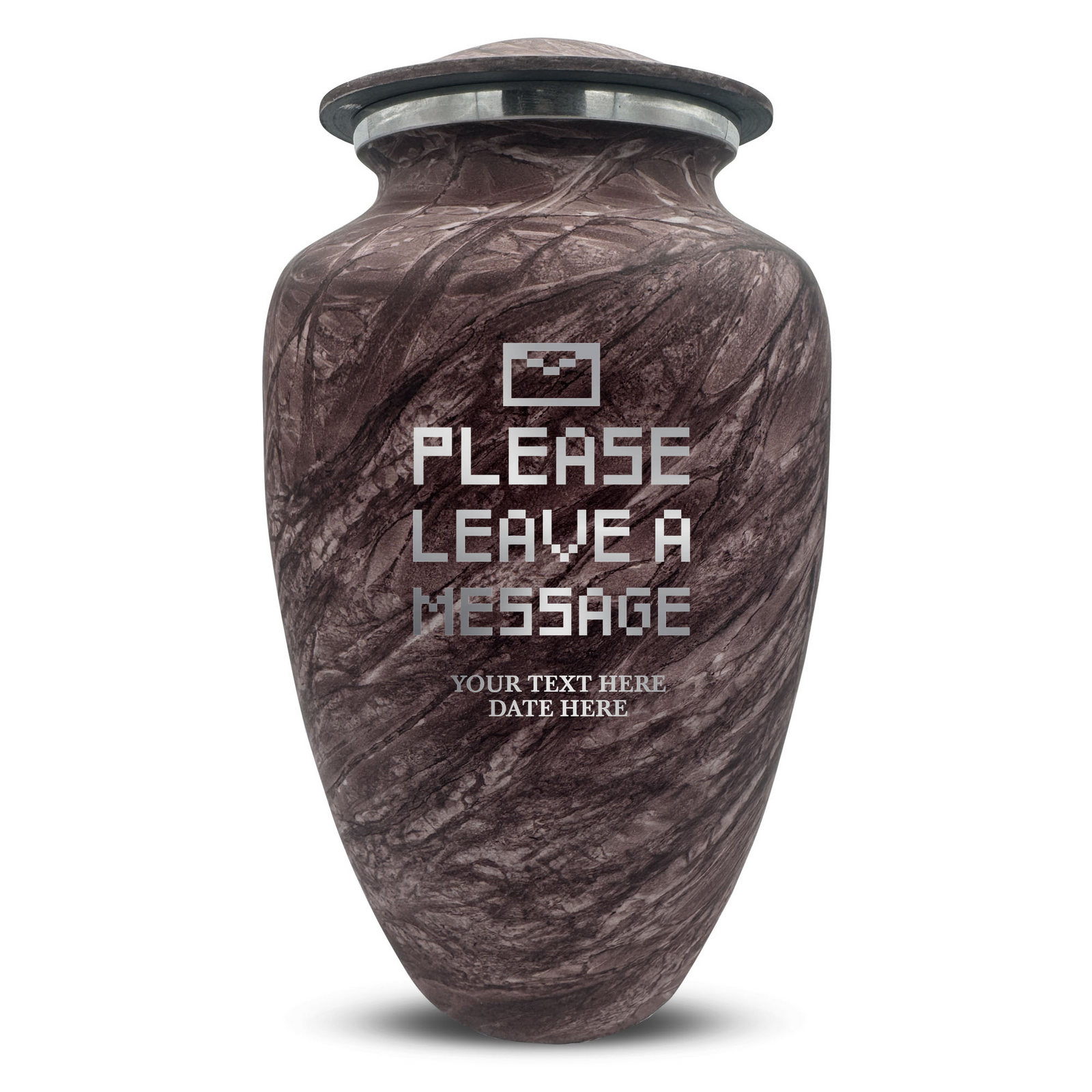 Custom Human Urns - Soft Whisper Collection - Funny Office Design - Distressed Finish - 200 Cubic Inch