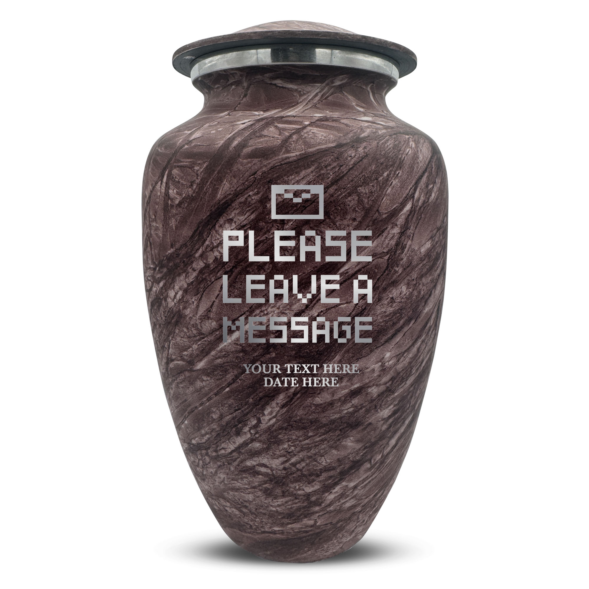 Custom Human Urns - Soft Whisper Collection - Funny Office Design - Distressed Finish - 200 Cubic Inch