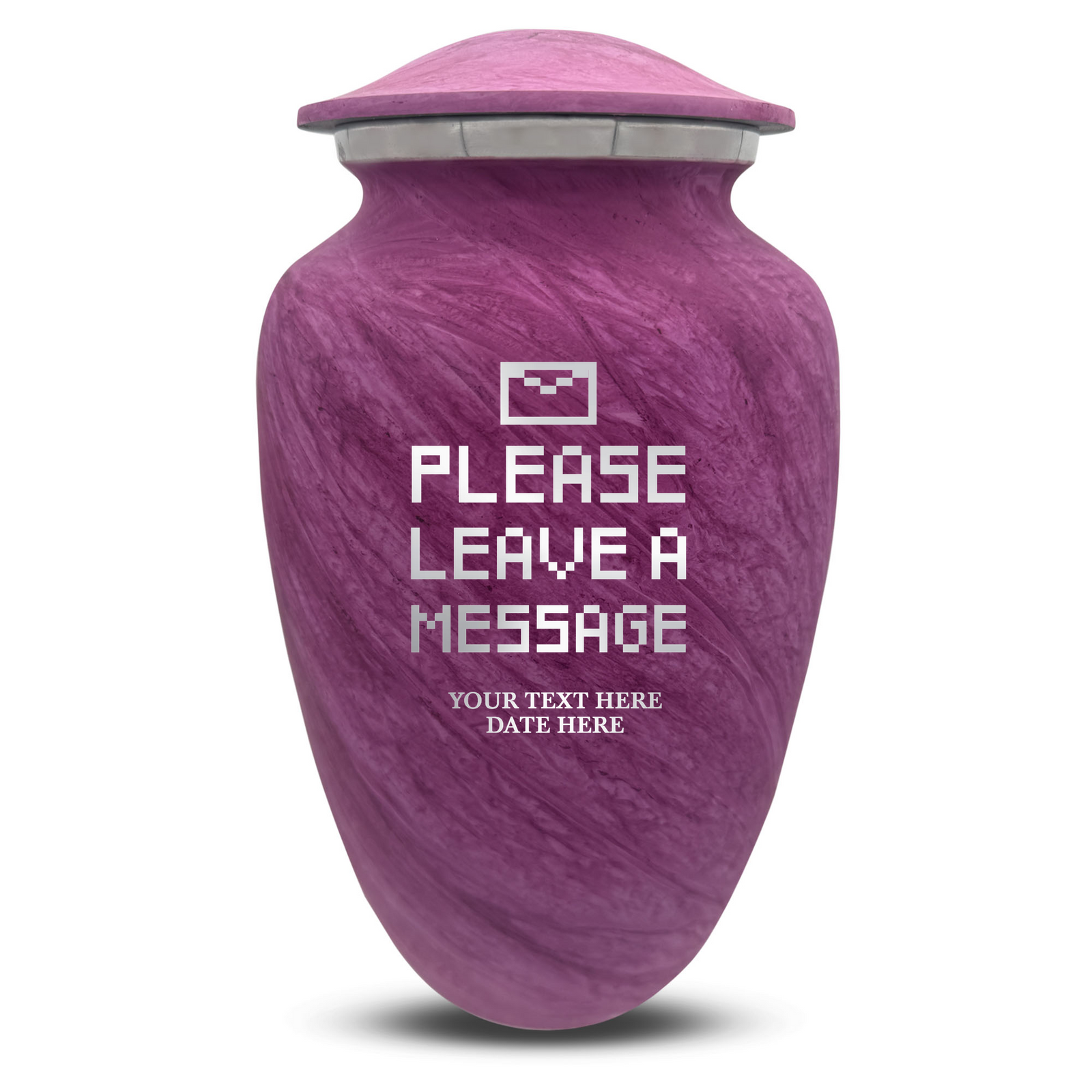 Custom Human Urns - Soft Whisper Collection - Funny Office Design - Distressed Finish - 200 Cubic Inch