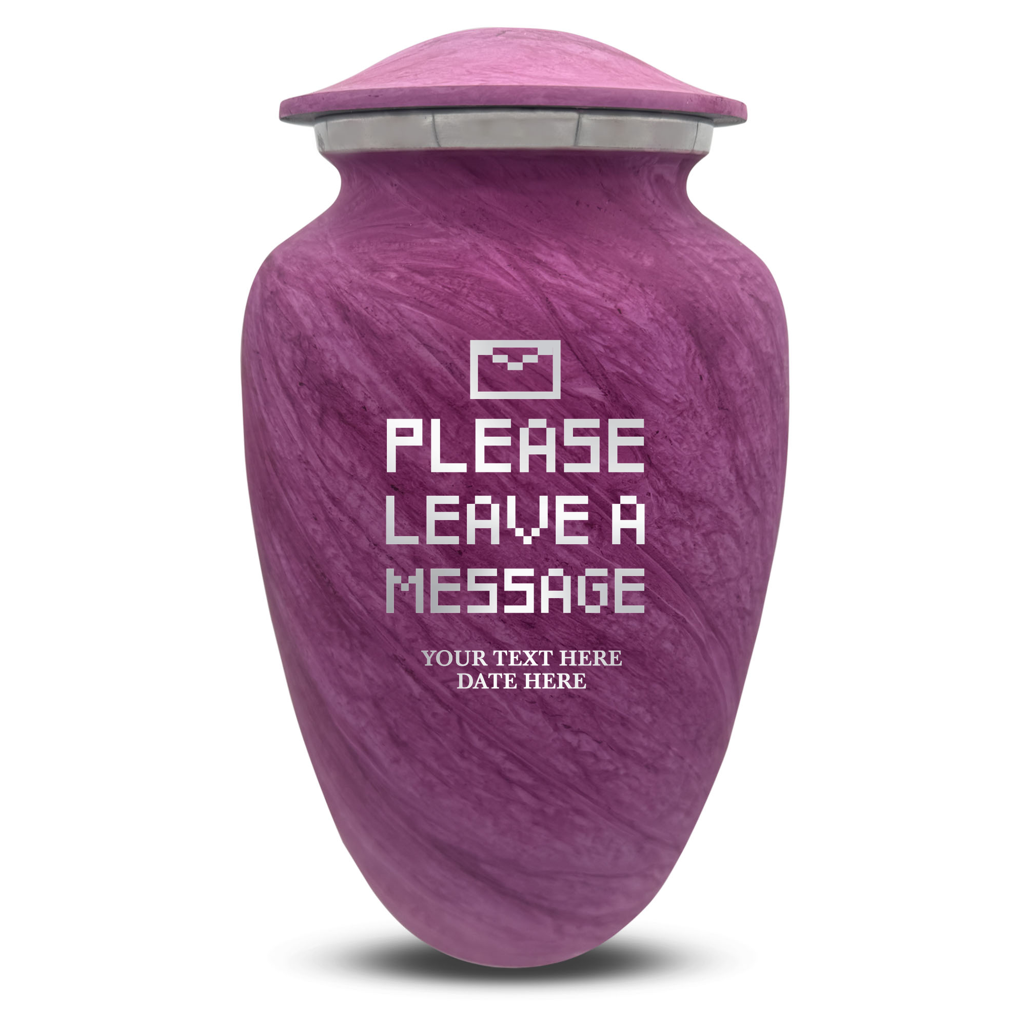 Custom Human Urns - Soft Whisper Collection - Funny Office Design - Distressed Finish - 200 Cubic Inch