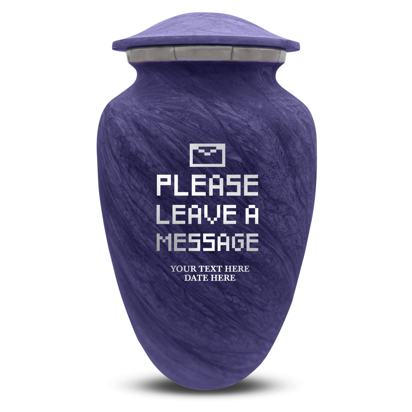 Custom Human Urns - Soft Whisper Collection - Funny Office Design - Distressed Finish - 200 Cubic Inch