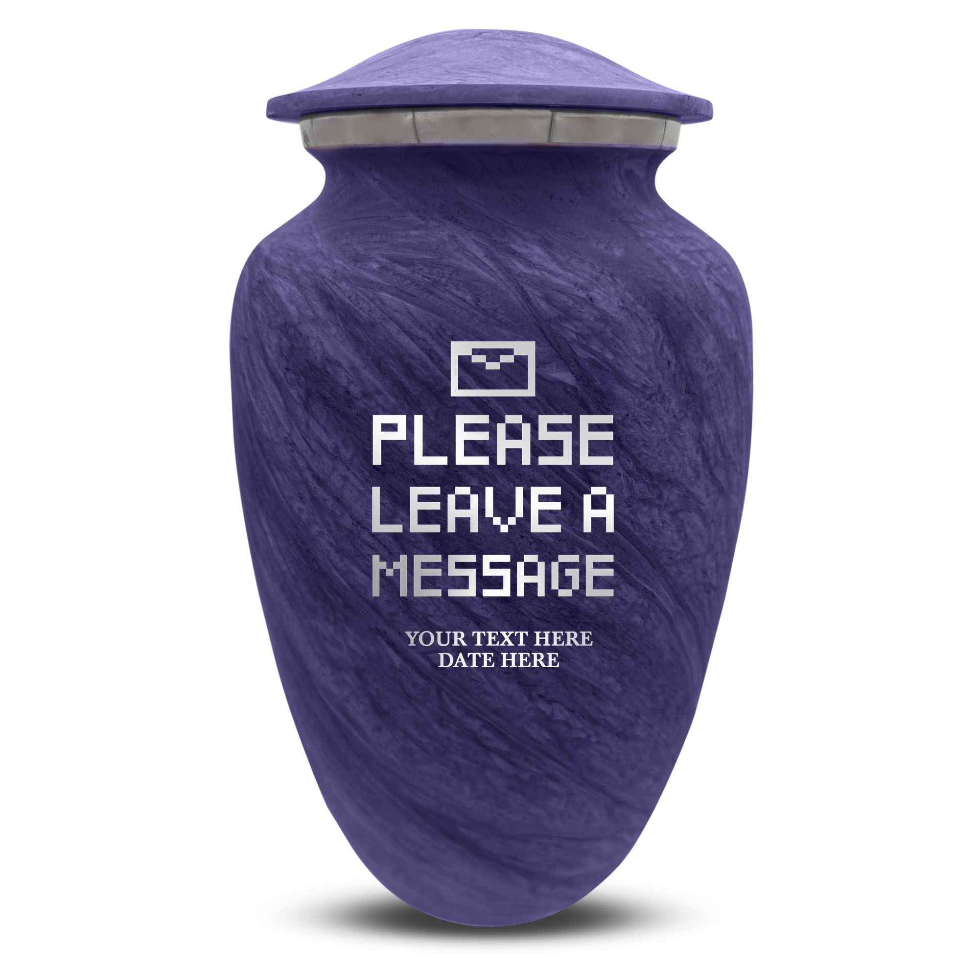 Custom Human Urns - Soft Whisper Collection - Funny Office Design - Distressed Finish - 200 Cubic Inch