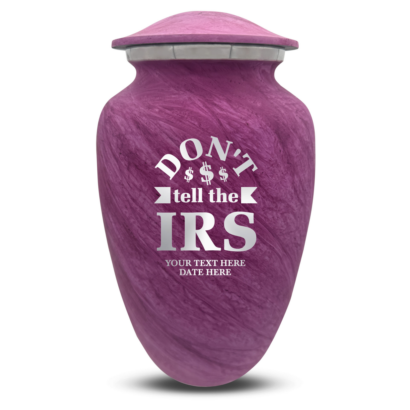 Custom Human Urns - Soft Whisper Collection - Funny Office Design - Distressed Finish - 200 Cubic Inch