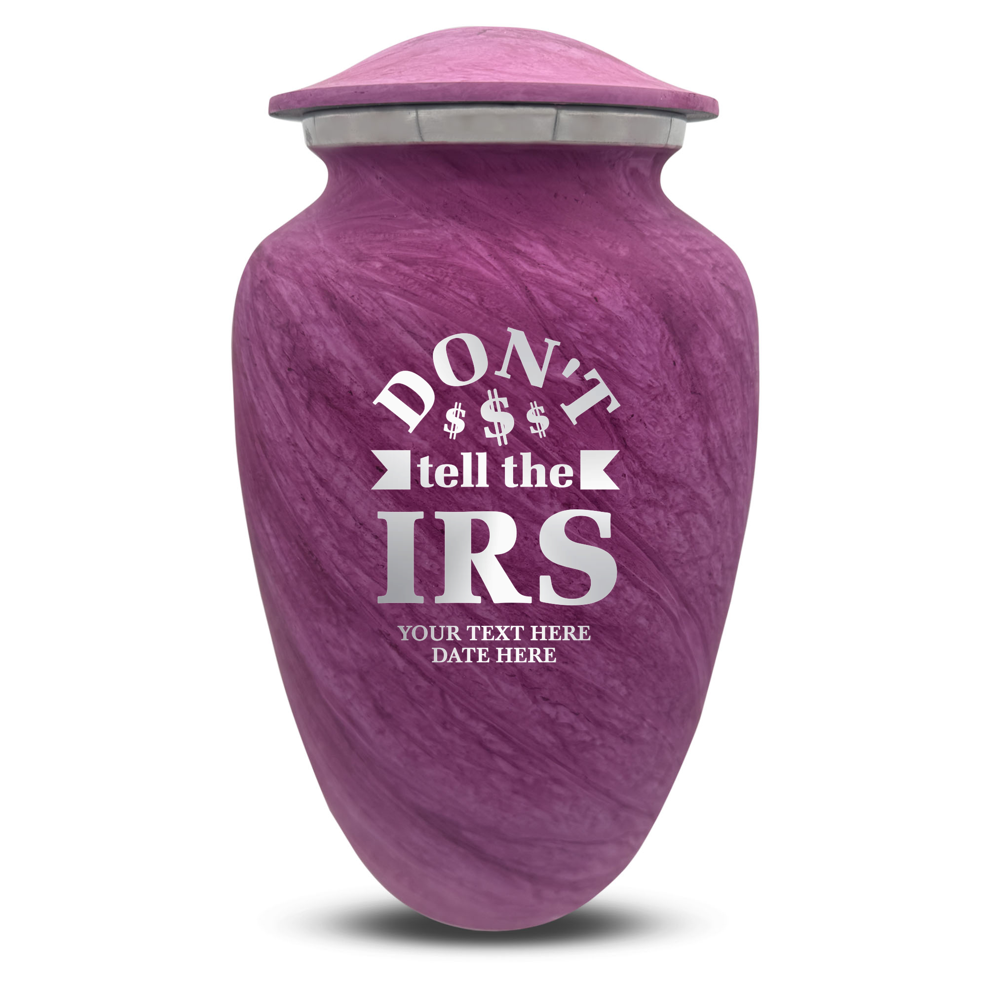 Custom Human Urns - Soft Whisper Collection - Funny Office Design - Distressed Finish - 200 Cubic Inch