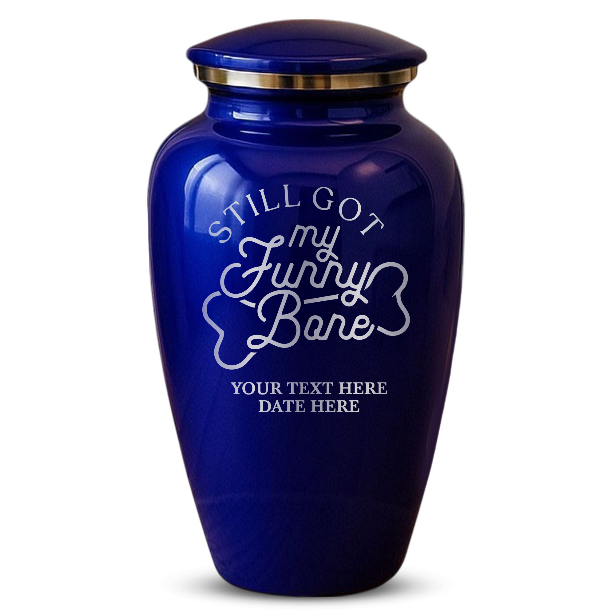 Splendor Human Cremation Urn – 200 Cubic Inch Capacity – Metal | Funny Memorial