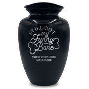 Polished Extra Large Human Cremation Urn 200-350 Cubic Inch - Engraved Aluminum | Funny Memorial