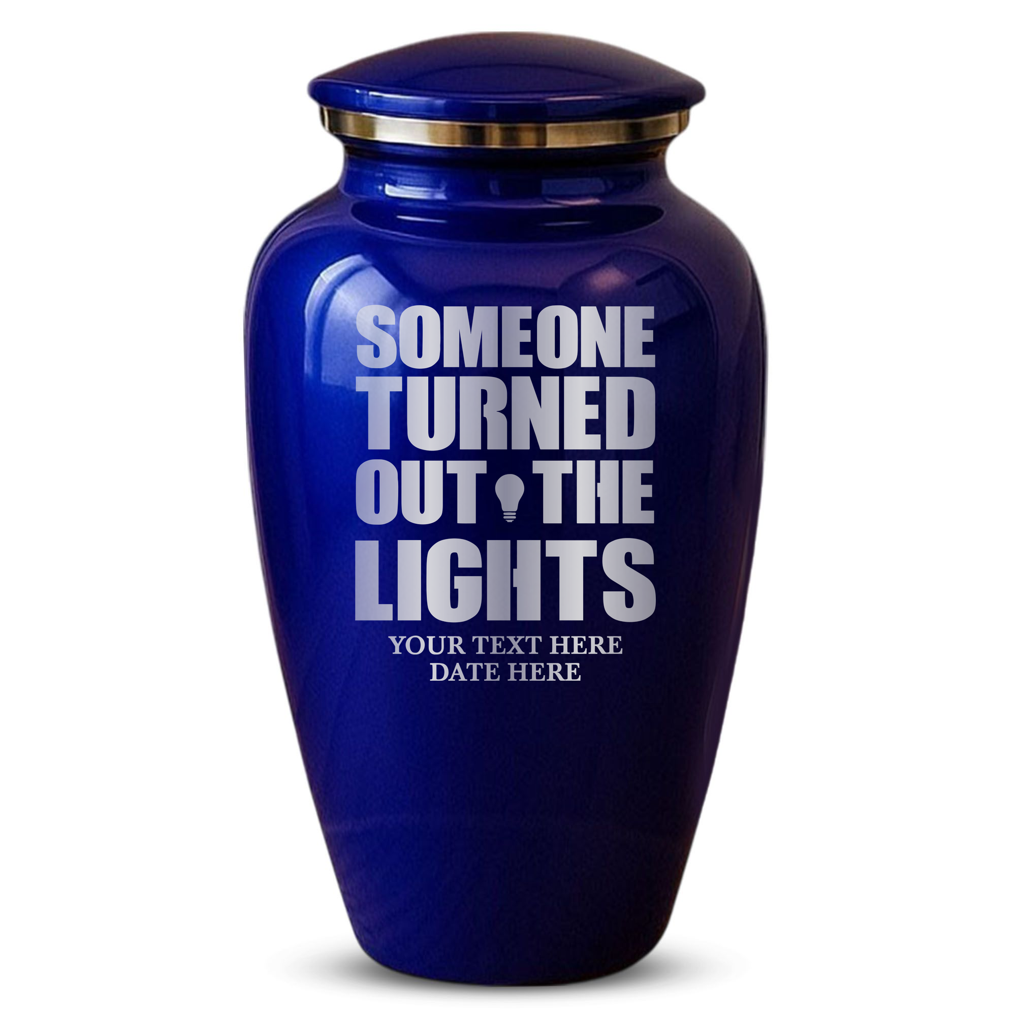 Splendor Human Cremation Urn – 200 Cubic Inch Capacity – Metal | Funny Memorial