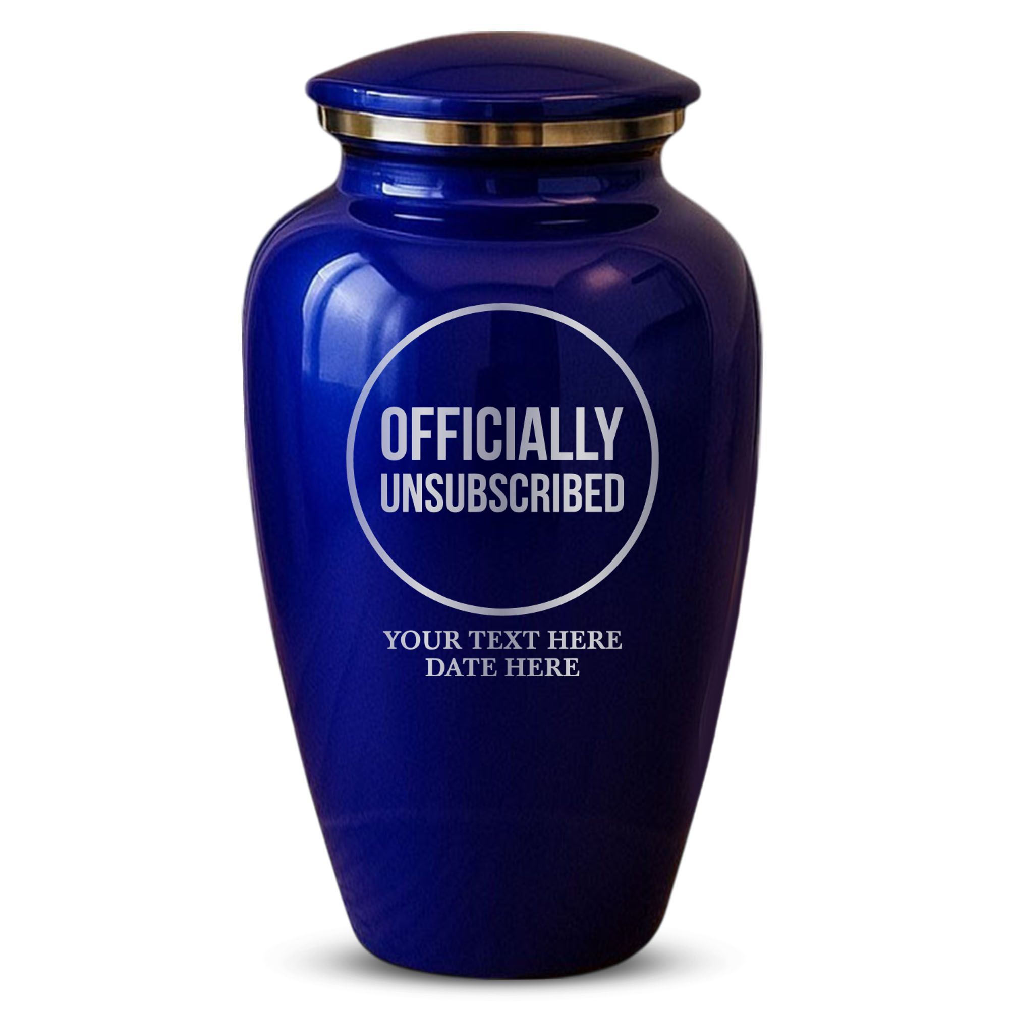 Splendor Human Cremation Urn – 200 Cubic Inch Capacity – Metal | Tech Humor