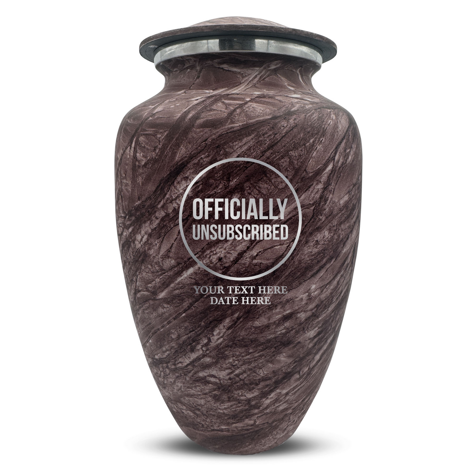 Custom Human Urns - Soft Whisper Collection - Funny Tech Design - Distressed Finish - 200 Cubic Inch
