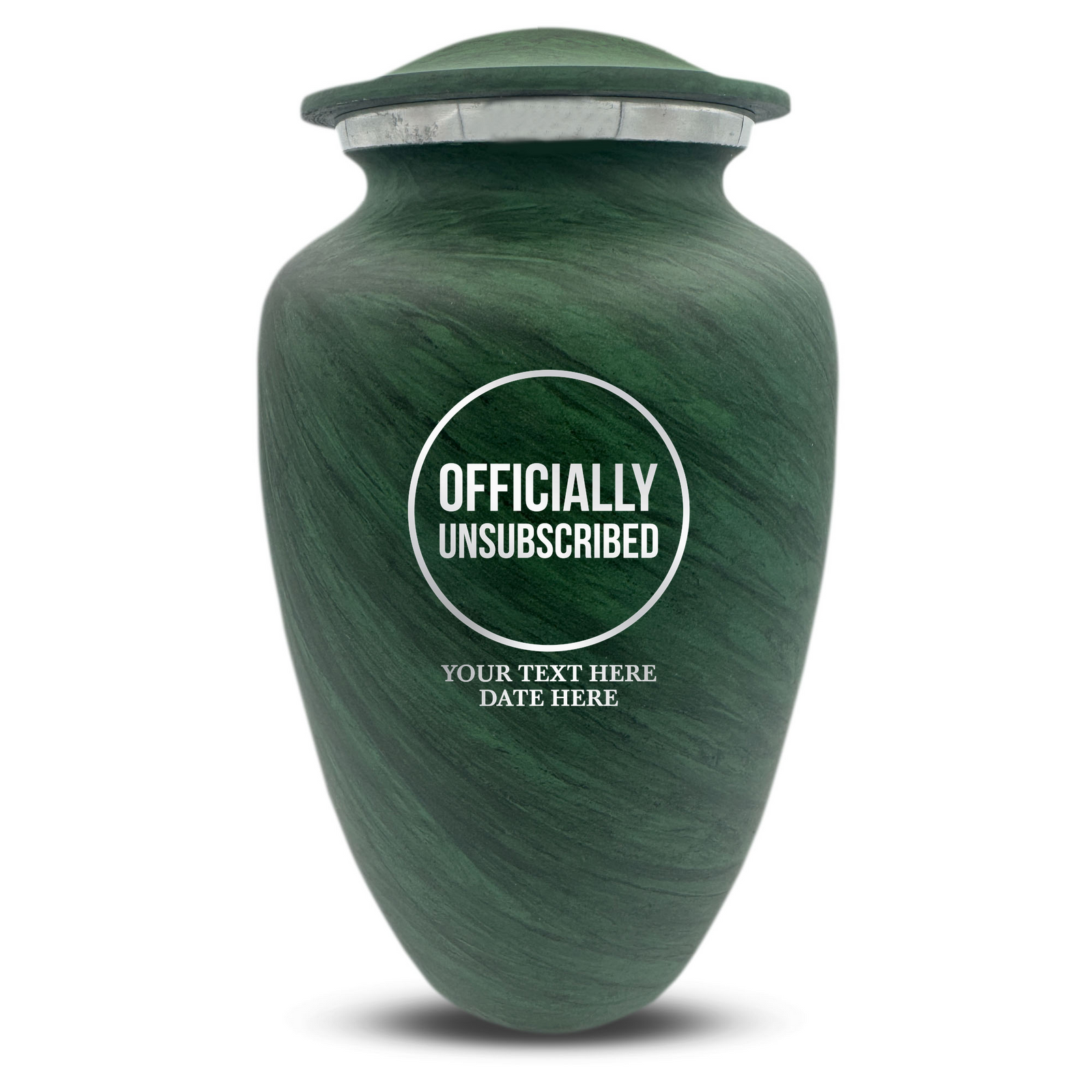 Custom Human Urns - Soft Whisper Collection - Funny Tech Design - Distressed Finish - 200 Cubic Inch