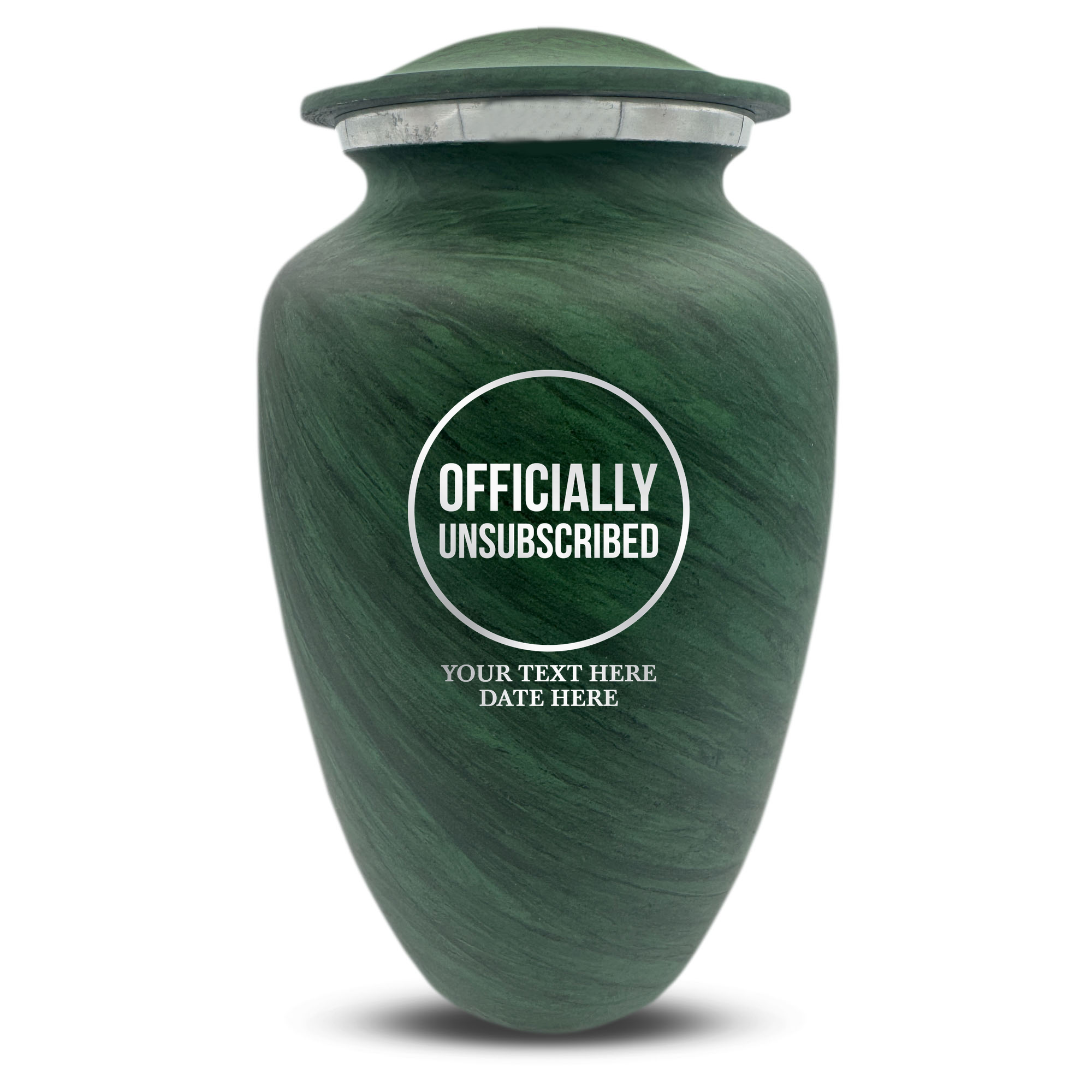 Custom Human Urns - Soft Whisper Collection - Funny Tech Design - Distressed Finish - 200 Cubic Inch