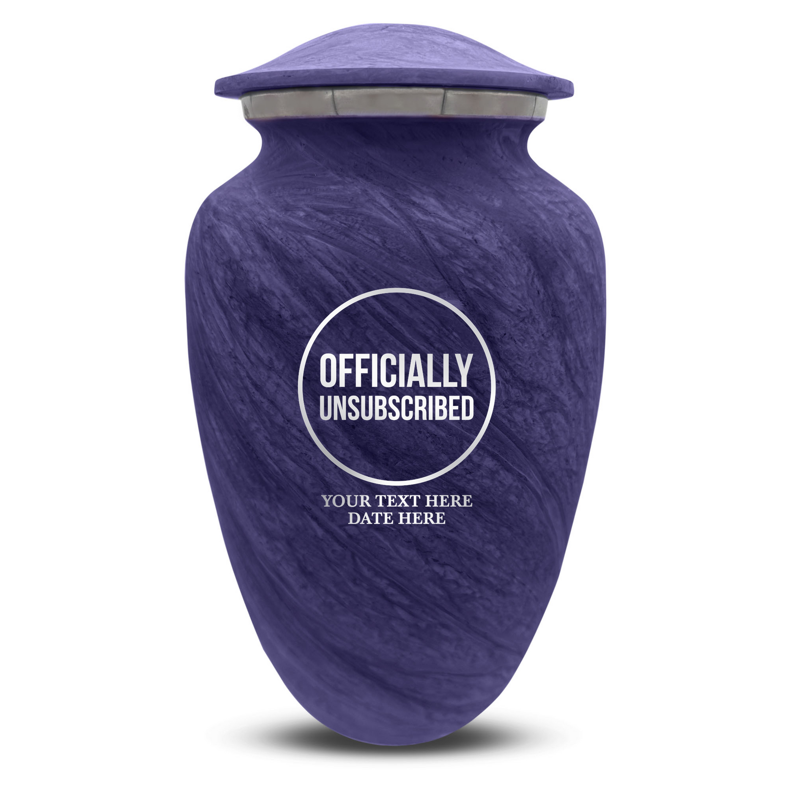 Custom Human Urns - Soft Whisper Collection - Funny Tech Design - Distressed Finish - 200 Cubic Inch