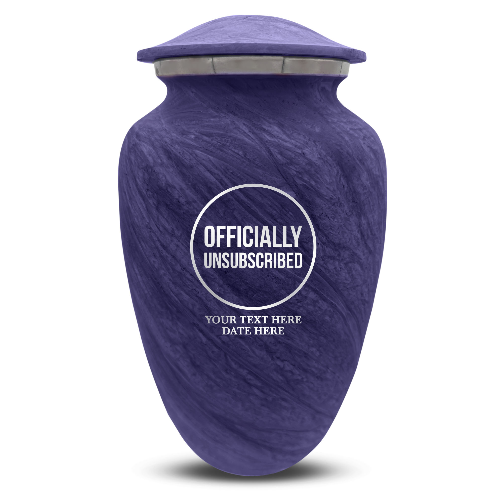 Custom Human Urns - Soft Whisper Collection - Funny Tech Design - Distressed Finish - 200 Cubic Inch