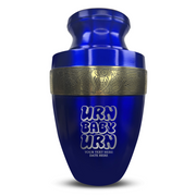Custom Aluminum Human Urn - Dark Humor Design - Elite Collection with Gold Inlay - 200 Cubic Inch