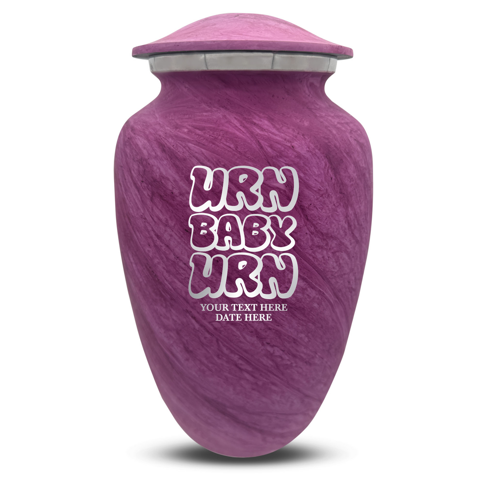 Custom Human Urns - Soft Whisper Collection - Dark Humor Design - Distressed Finish - 200 Cubic Inch