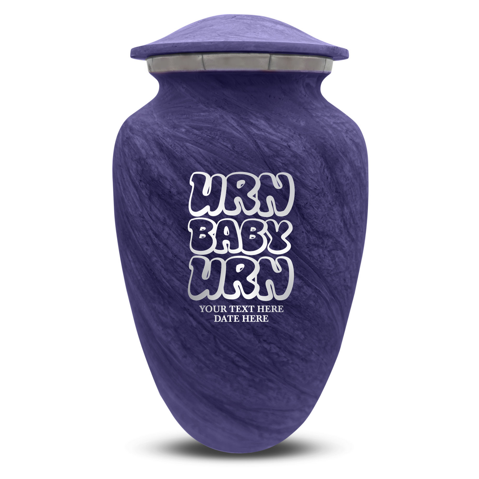 Custom Human Urns - Soft Whisper Collection - Dark Humor Design - Distressed Finish - 200 Cubic Inch
