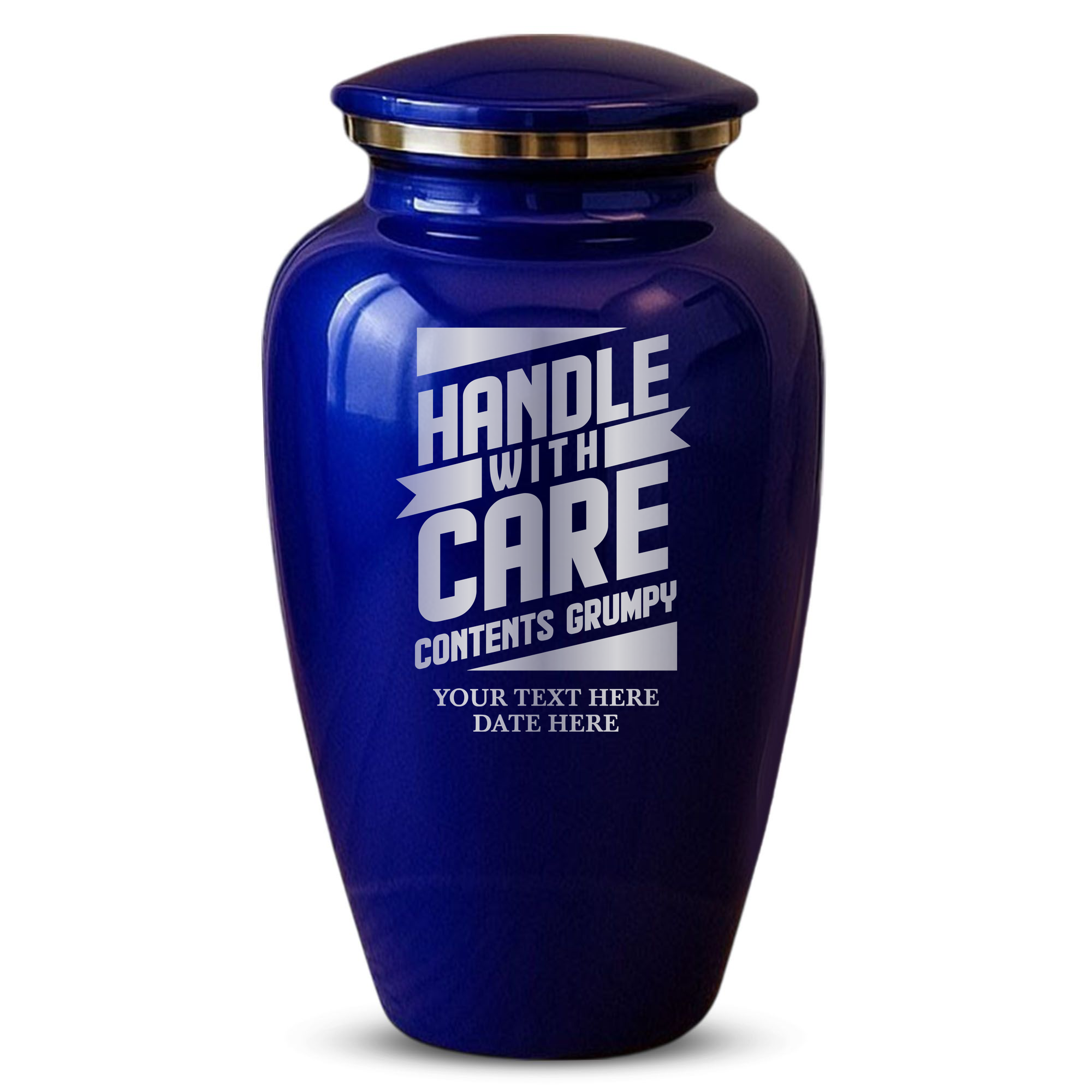 Splendor Human Cremation Urn – 200 Cubic Inch Capacity – Metal | Funny Memorial