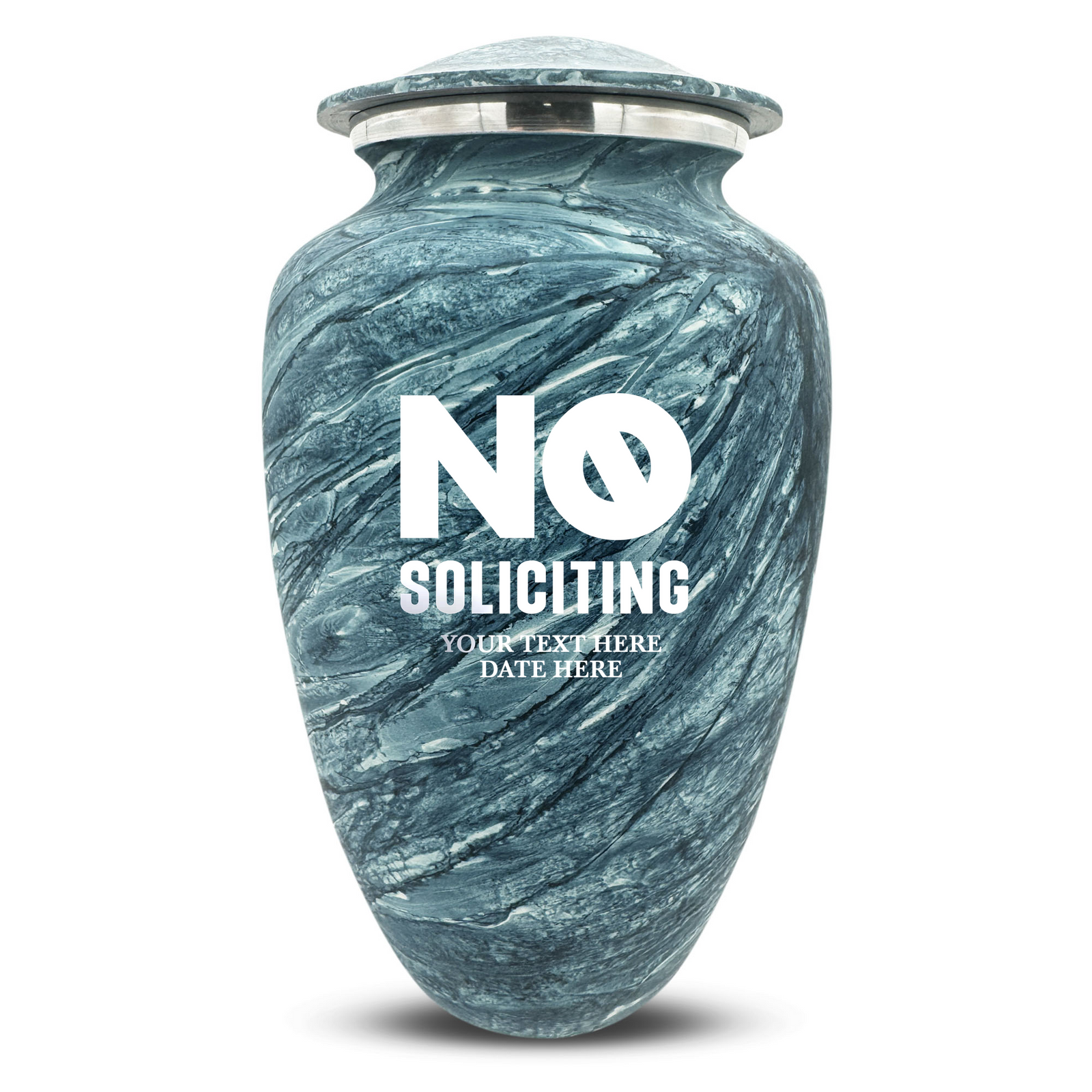 Custom Human Urns - Soft Whisper Collection - Funny Office Design - Distressed Finish - 200 Cubic Inch