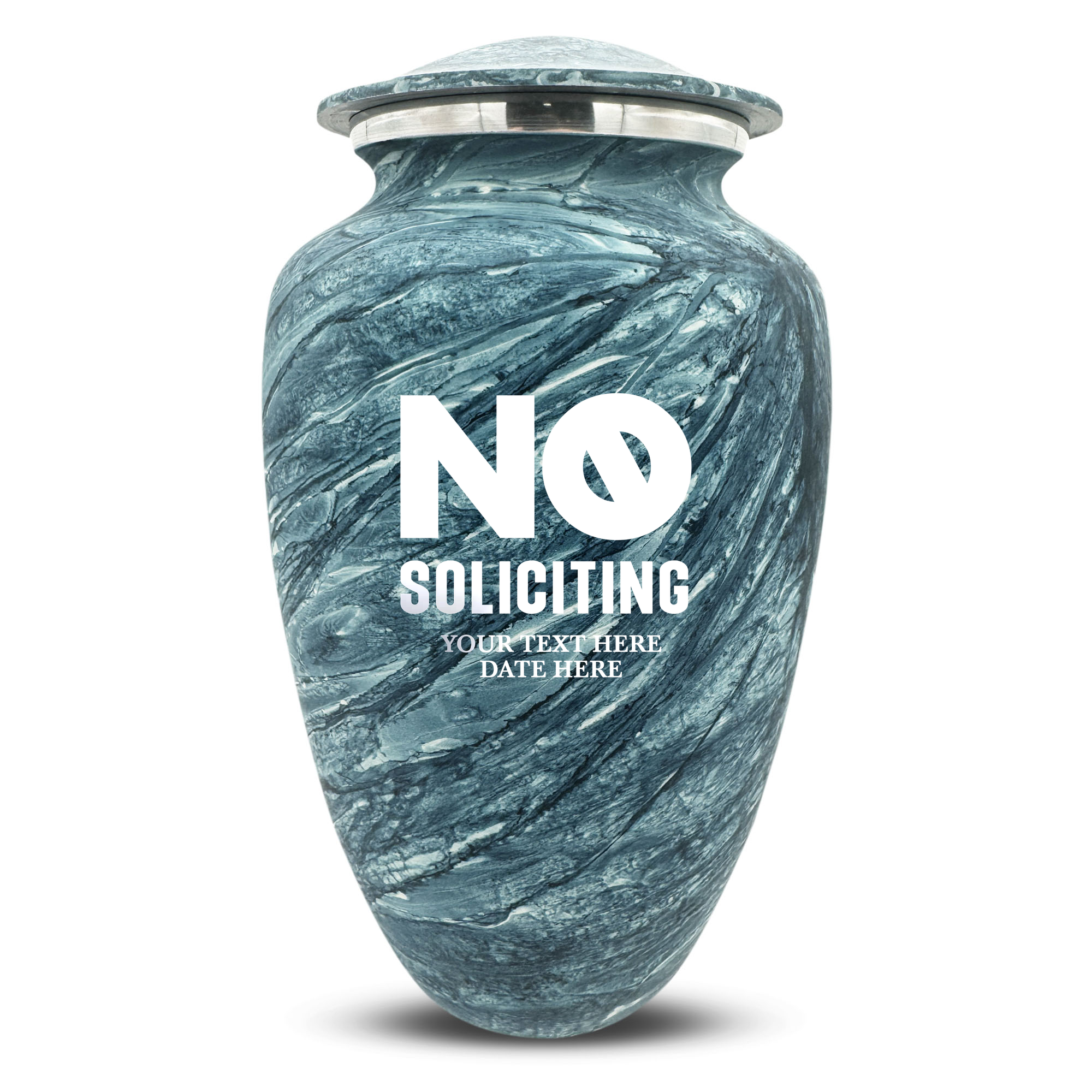 Custom Human Urns - Soft Whisper Collection - Funny Office Design - Distressed Finish - 200 Cubic Inch