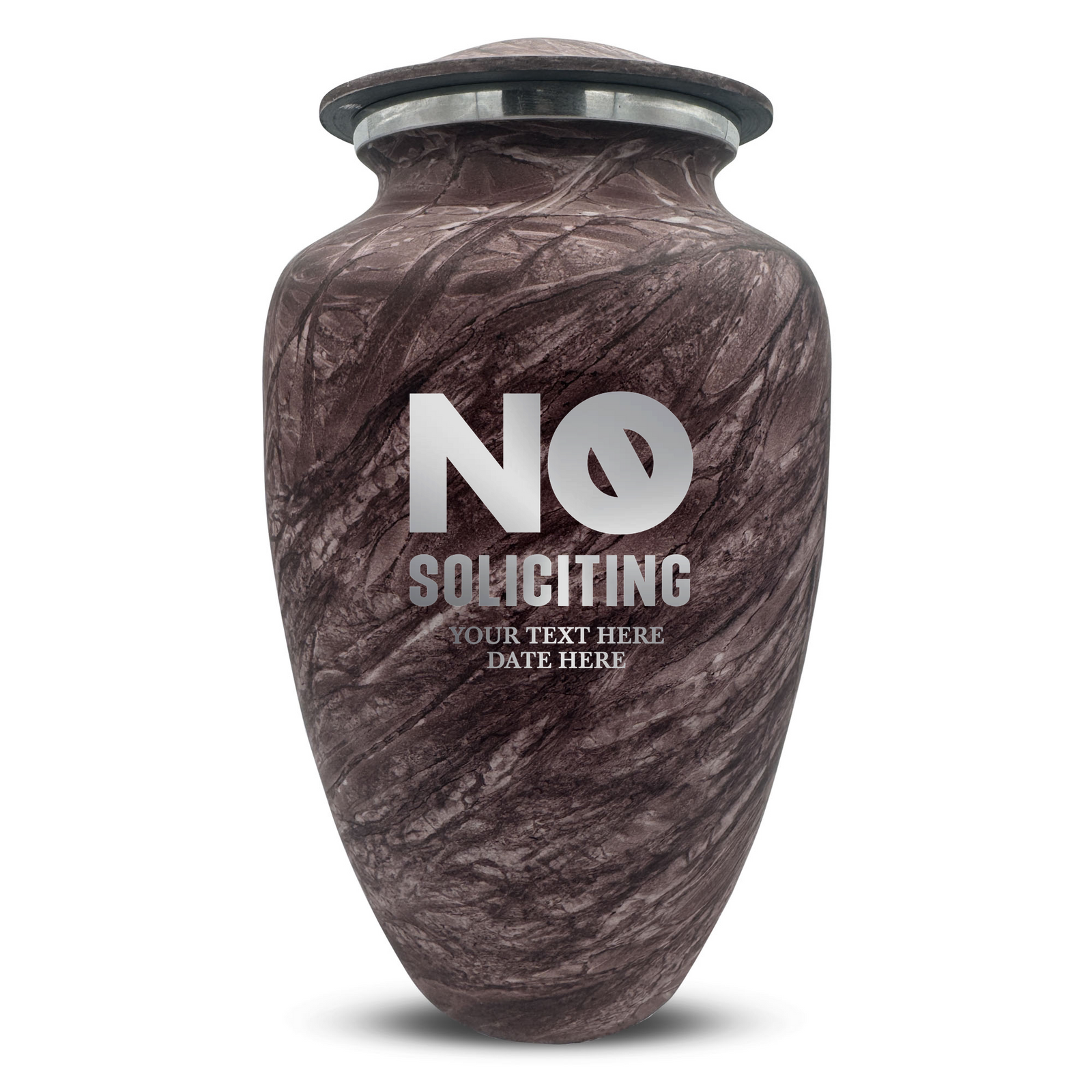 Custom Human Urns - Soft Whisper Collection - Funny Office Design - Distressed Finish - 200 Cubic Inch