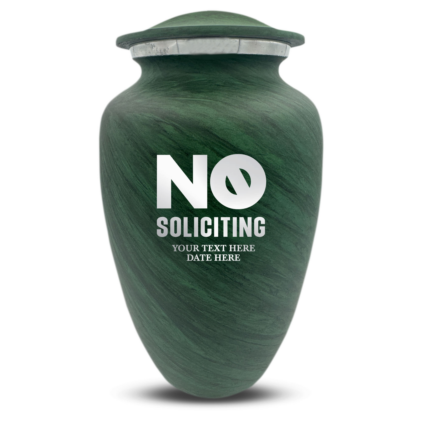 Custom Human Urns - Soft Whisper Collection - Funny Office Design - Distressed Finish - 200 Cubic Inch