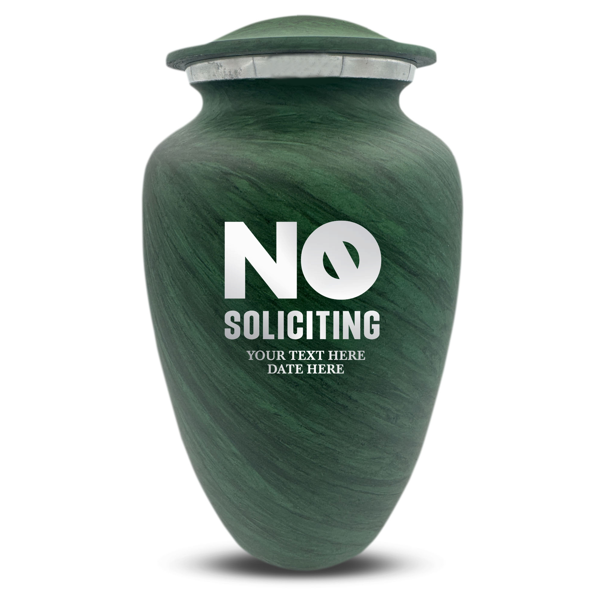 Custom Human Urns - Soft Whisper Collection - Funny Office Design - Distressed Finish - 200 Cubic Inch