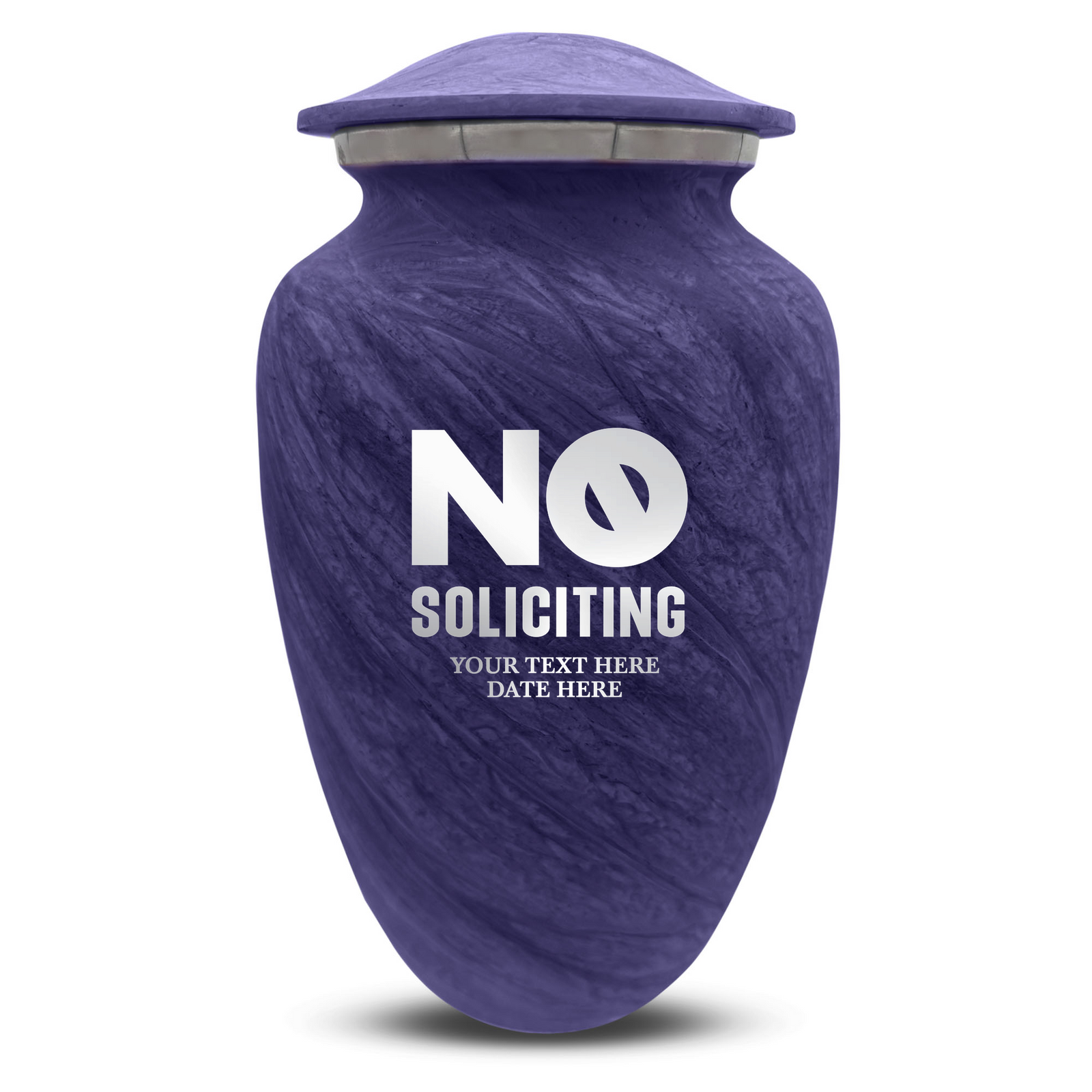 Custom Human Urns - Soft Whisper Collection - Funny Office Design - Distressed Finish - 200 Cubic Inch
