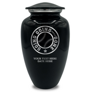 Splendor Human Cremation Urn - 200 Cubic Inch Capacity - Metal | Funny Baseball Memorial