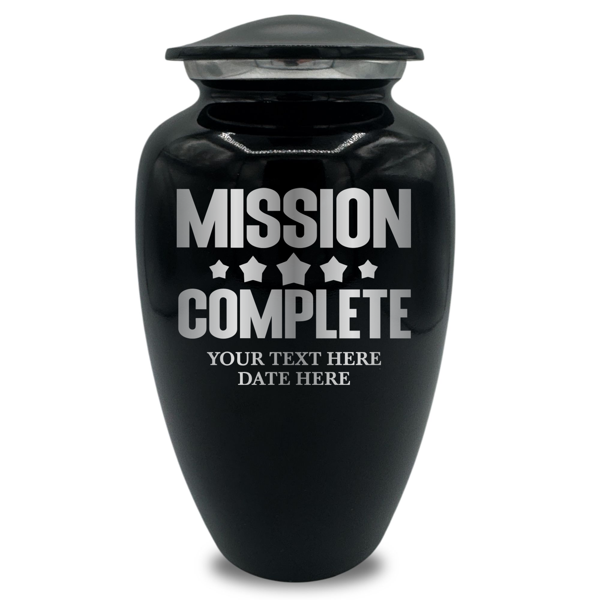 Splendor Human Cremation Urn - 200 Cubic Inch Capacity - Metal | Gaming Memorial Collection