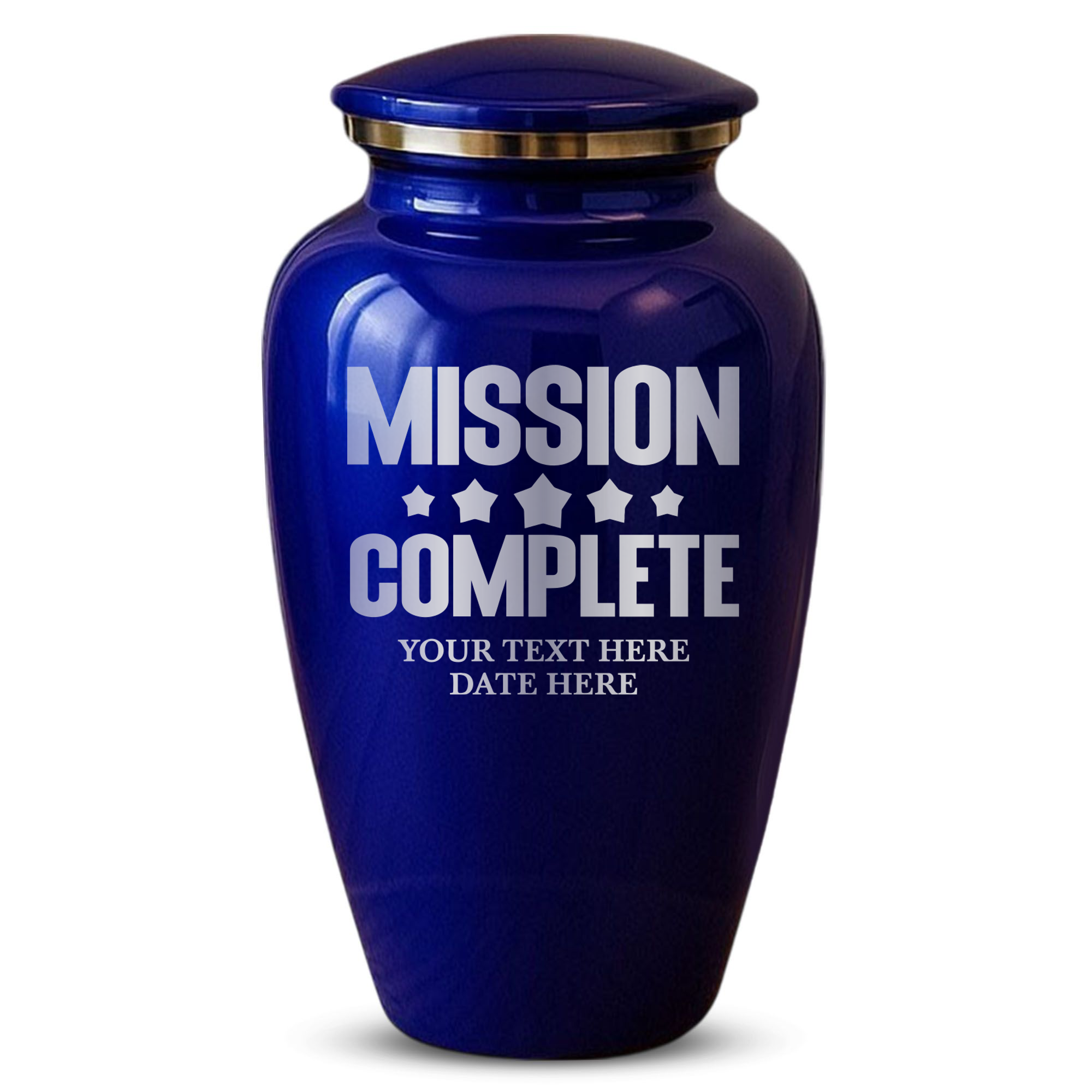 Splendor Human Cremation Urn - 200 Cubic Inch Capacity - Metal | Gaming Memorial Collection