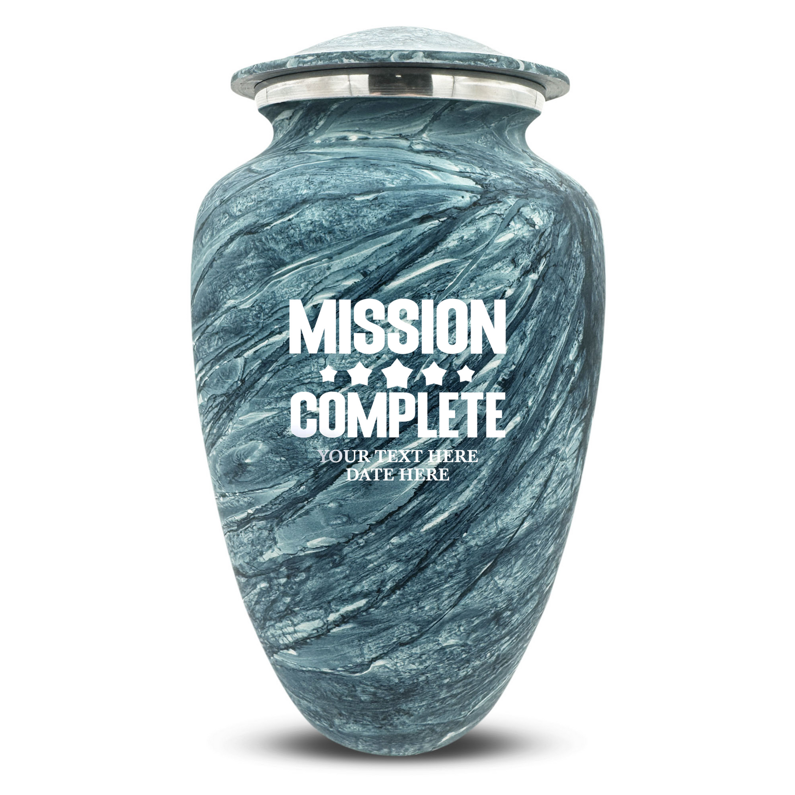 Custom Human Urns - Soft Whisper Collection - Funny Gaming Design - Distressed Finish - 200 Cubic Inch