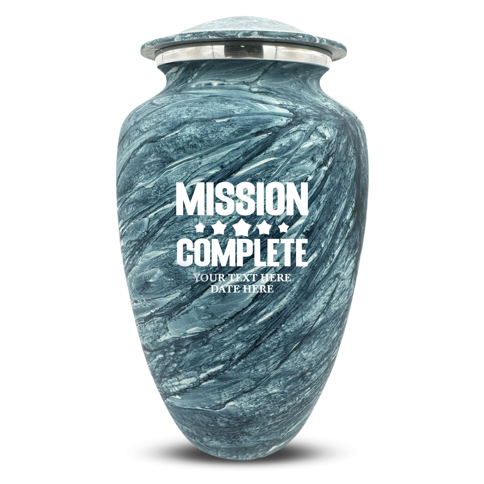 Custom Human Urns - Soft Whisper Collection - Funny Gaming Design - Distressed Finish - 200 Cubic Inch