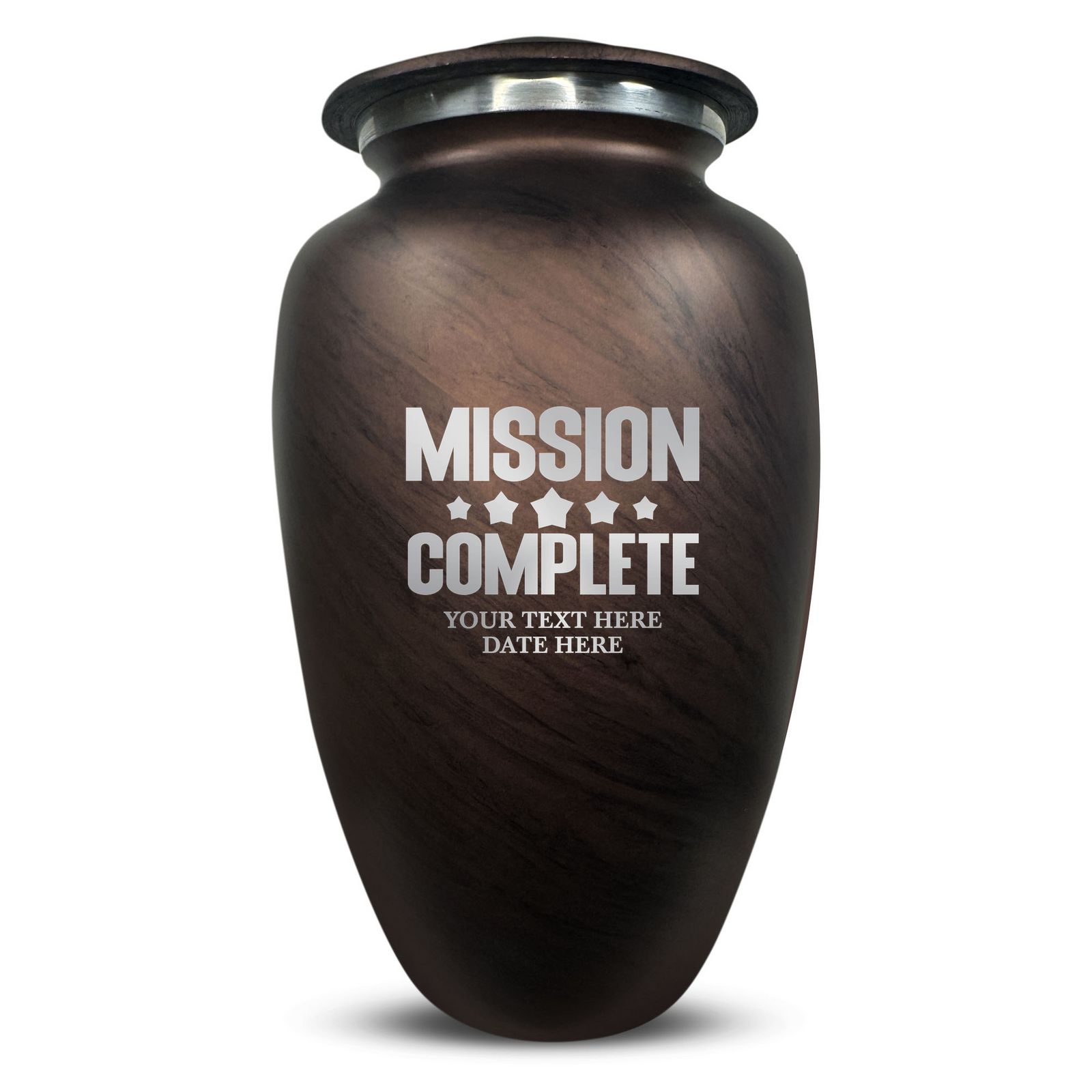 Custom Human Urns - Soft Whisper Collection - Funny Gaming Design - Distressed Finish - 200 Cubic Inch