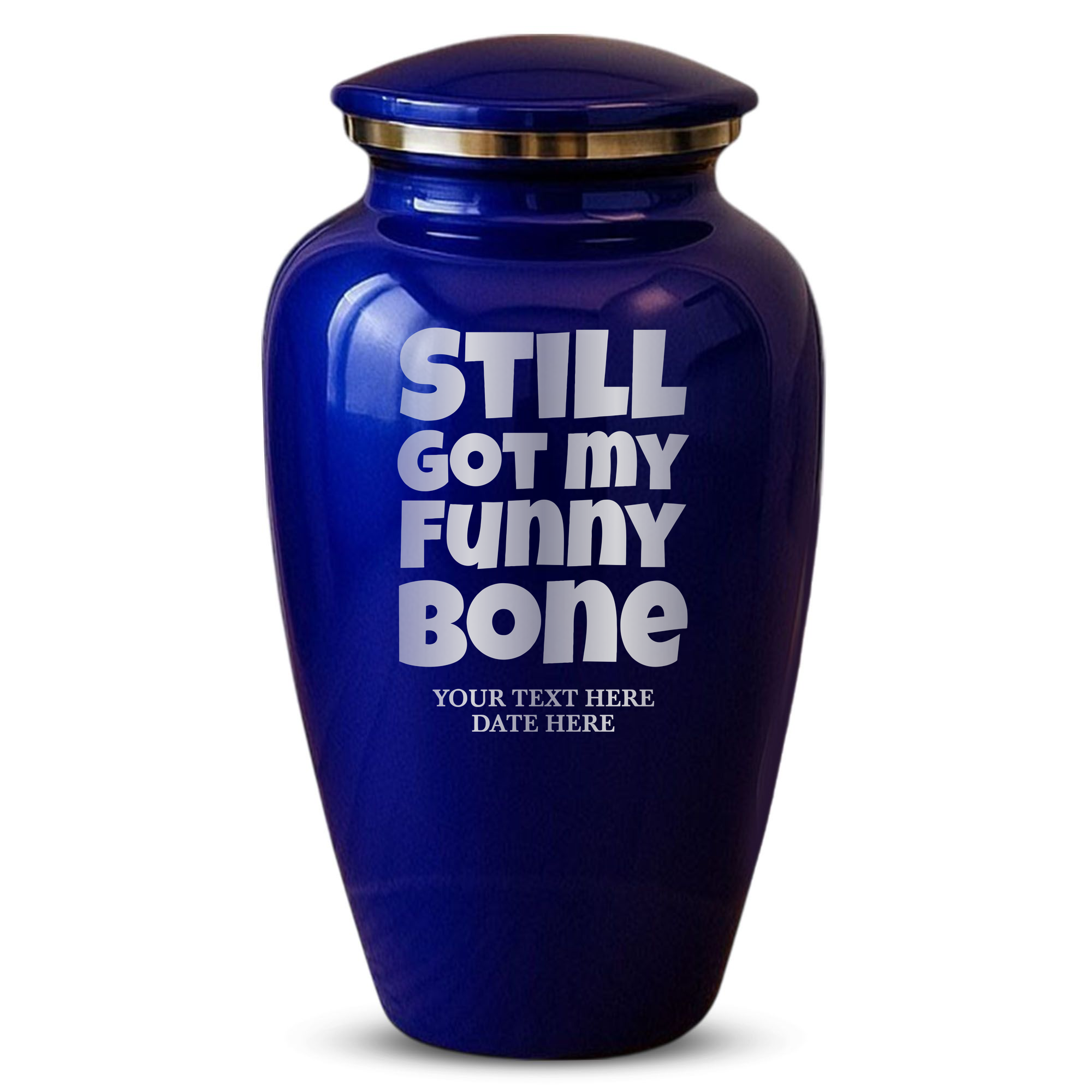 Splendor Human Cremation Urn – 200 Cubic Inch Capacity – Metal | Funny Memorial
