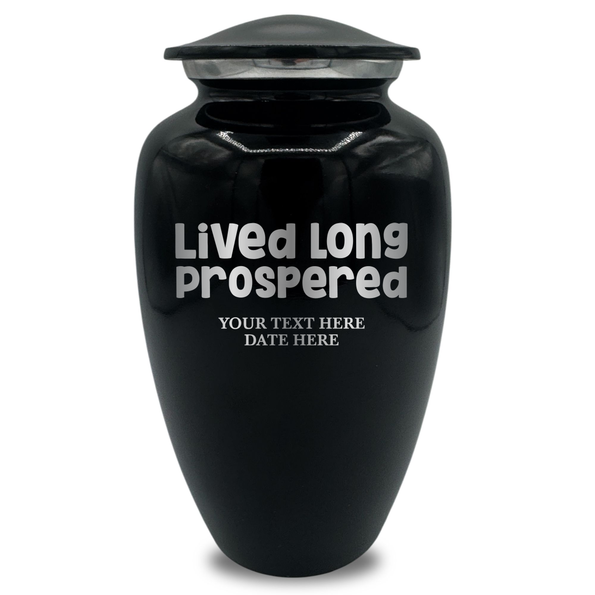 Splendor Human Cremation Urn - 200 Cubic Inch Capacity - Metal | Funny Pop Culture Collection