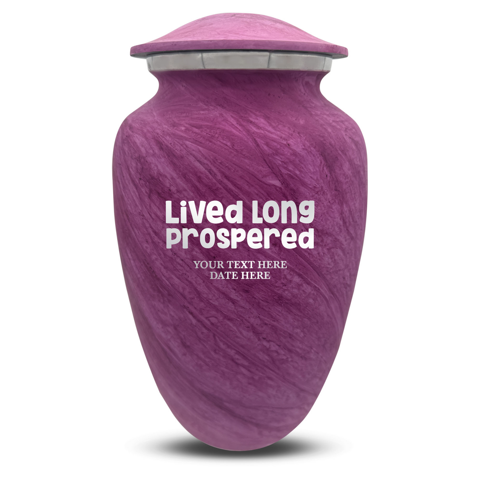 Custom Human Urns - Soft Whisper Collection - Funny TV Design - Distressed Finish - 200 Cubic Inch
