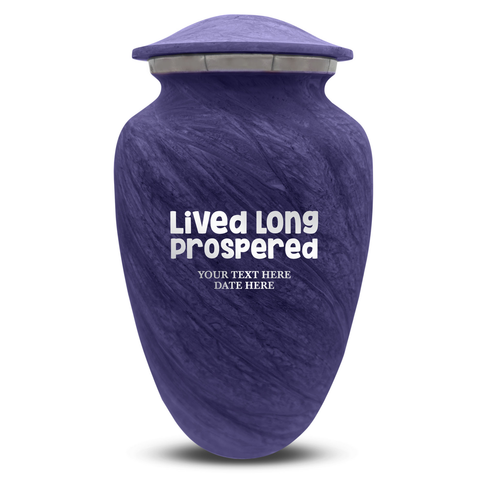 Custom Human Urns - Soft Whisper Collection - Funny TV Design - Distressed Finish - 200 Cubic Inch