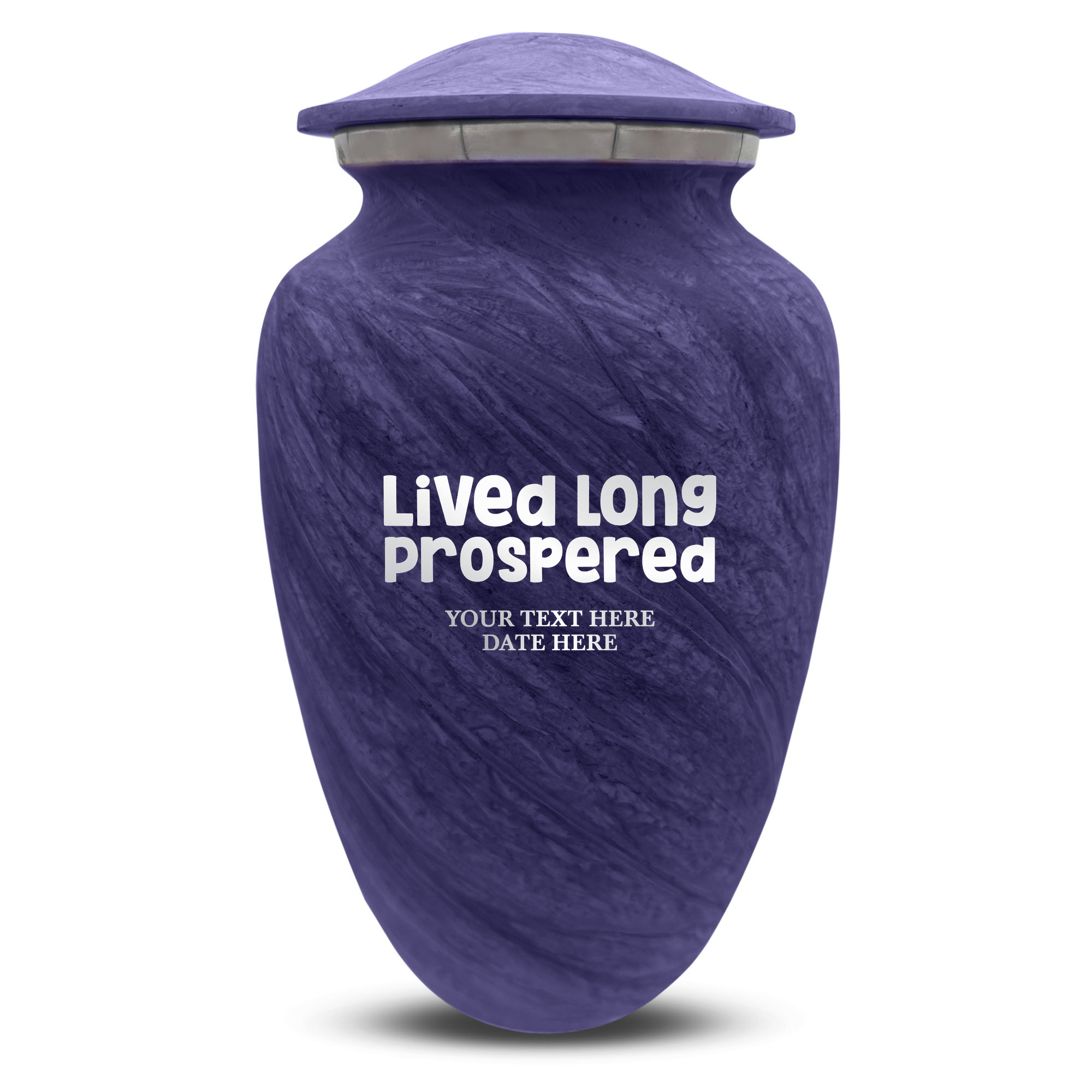 Custom Human Urns - Soft Whisper Collection - Funny TV Design - Distressed Finish - 200 Cubic Inch