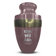 Custom Aluminum Human Urn - Dark Humor Design - Elite Collection with Gold Inlay - 200 Cubic Inch