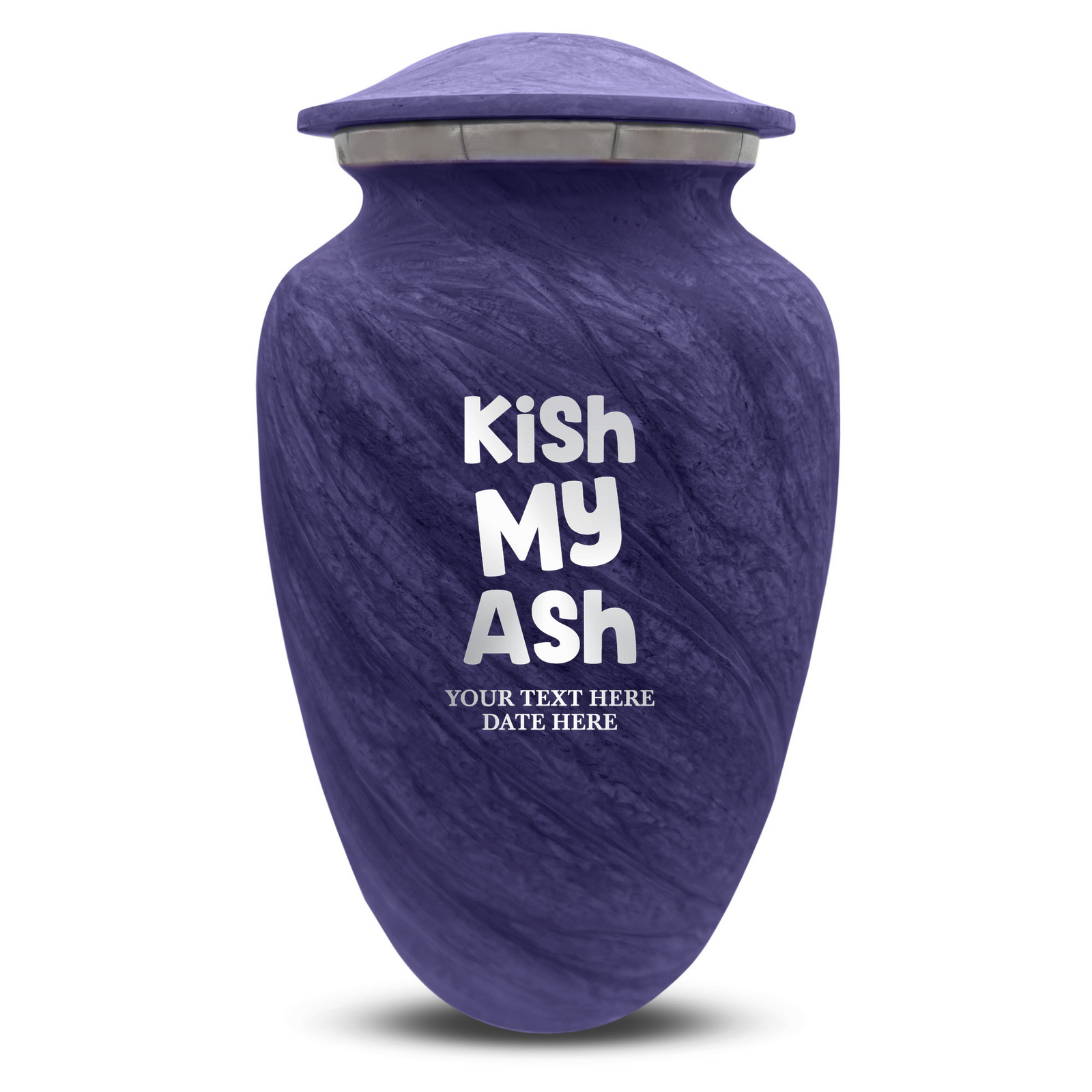 Custom Human Urns - Soft Whisper Collection - Dark Humor Design - Distressed Finish - 200 Cubic Inch